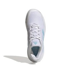 Женские теннисные кроссовки Adidas CourtJam Control W Carpet - cloud white/bliss blue/cloud white