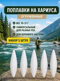 Поплавок 20 г огруженный на хариуса для настроя сплетни балды набор 5 шт