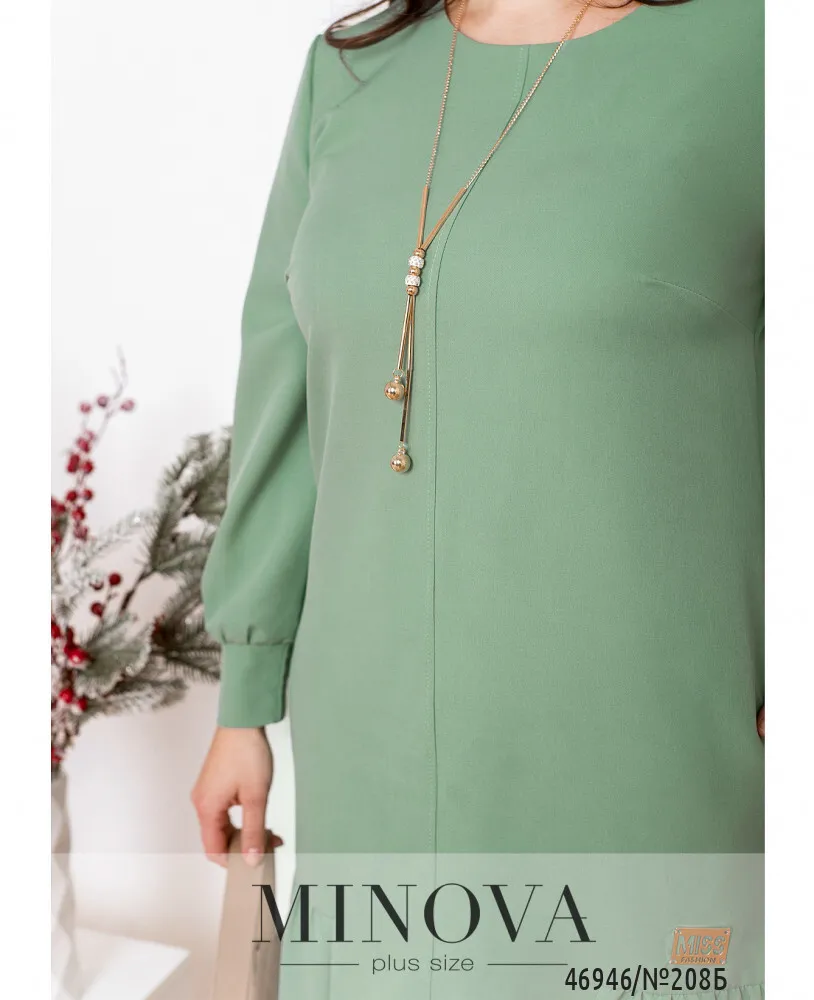 Платье 208Б-оливка Minova