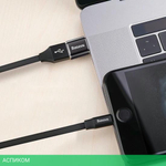 Переходник Baseus Adapter USB-C to USB Black (CATOTG-01)