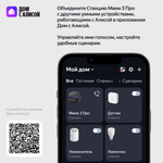 Умная колонка Яндекс Мини 3 Про черный