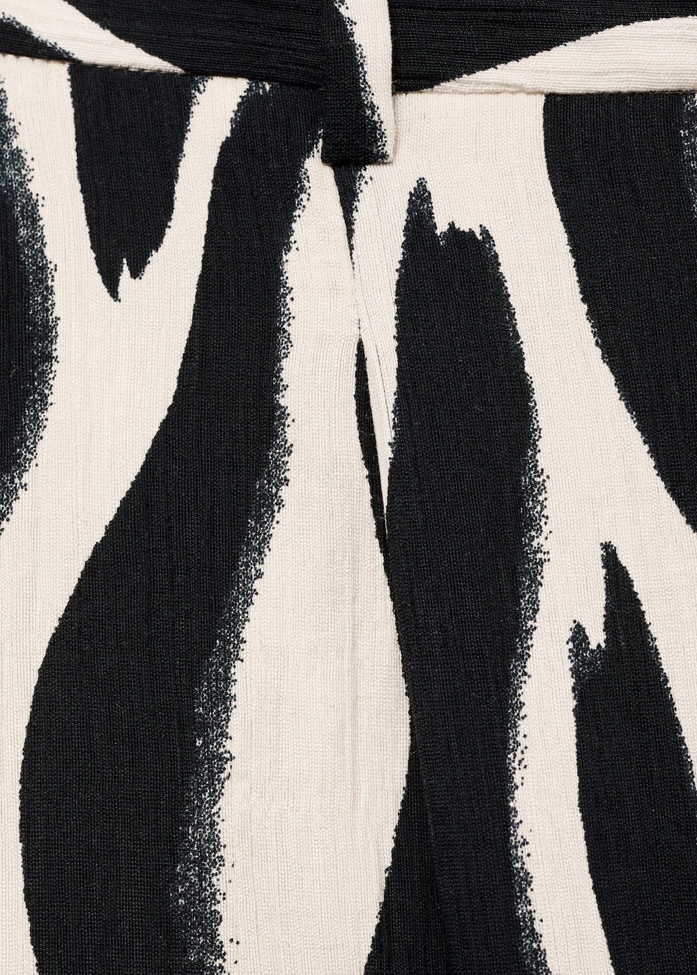 Прямые брюки с принтом зебра