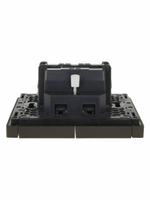 FORTE&PIANO Выключатель 2-клавишный проходной 10А FP307 серый IEK