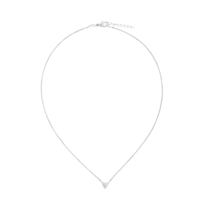 Колье Блестящее Сердечко – Серебро