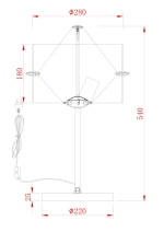Декоративная настольная лампа Stilfort POSHER 2177/09/03T