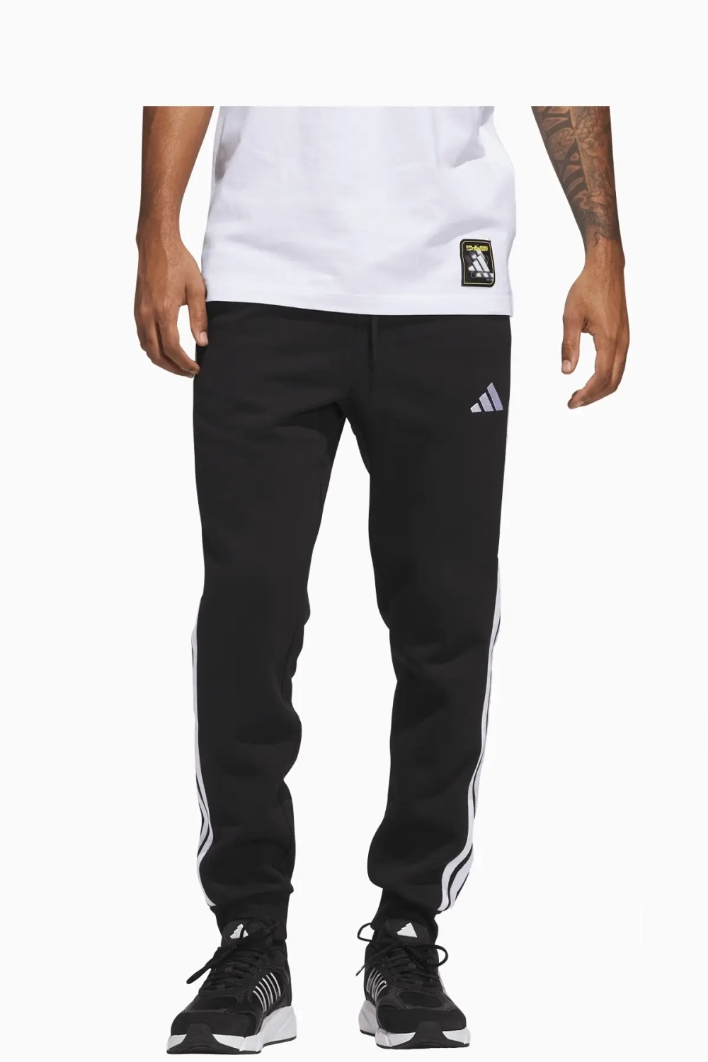 Штаны adidas Essentials 3-Stripes Fleece - черный