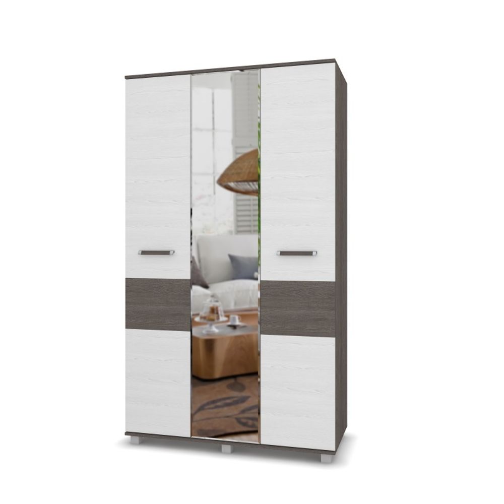 Гостиная "Виора" № 2 (ясень анкор темный\ясень анкор светлый), ЛДСП, MODERN