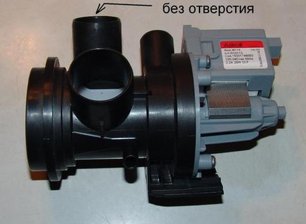 Насос (помпа) для стиральной машины Indesit (Индезит) /Ariston (Аристон) - 141862, 302918, см. 141862+281986