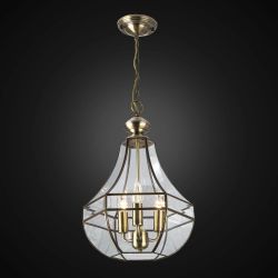 Citilux Гера-1 CL444130 Люстра подвесная витражная Бронза