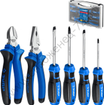 ЗУБР 6 шт, Набор слесарных инструментов, Профессионал-Н6 (2201-H6)