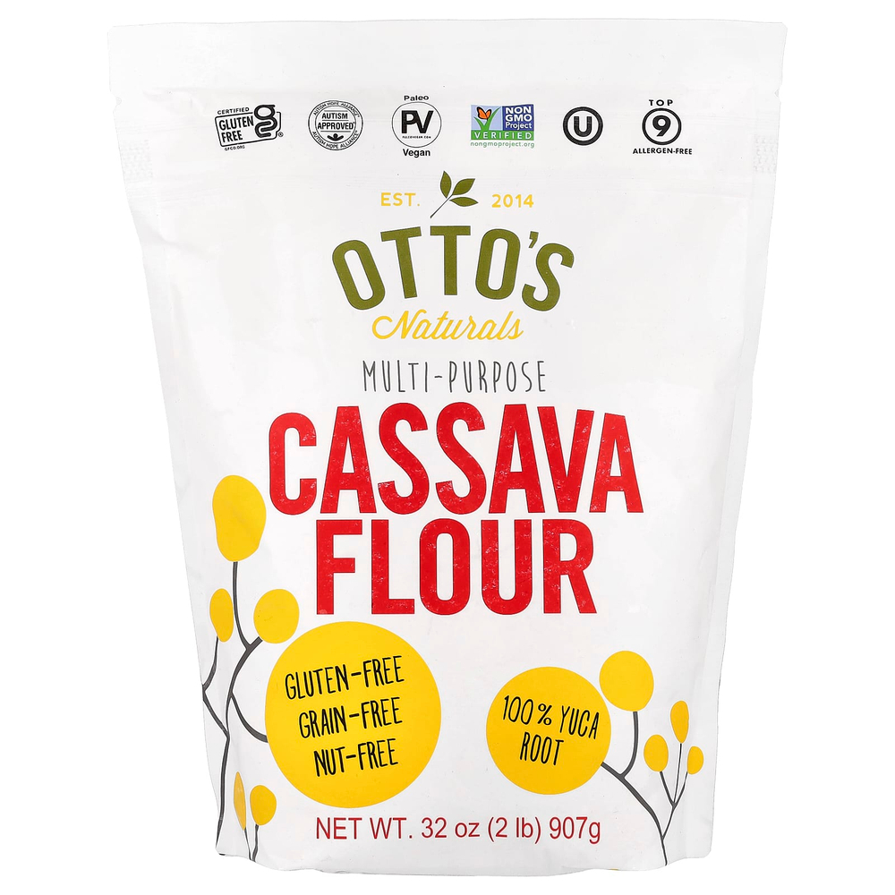 Otto's Naturals, универсальная мука из кассавы, 907 г (2 фунта)