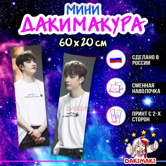 Мини дакимакура Бан Чан из Стрей Кидс | Stray Kids арт. M1003, 60х20 см