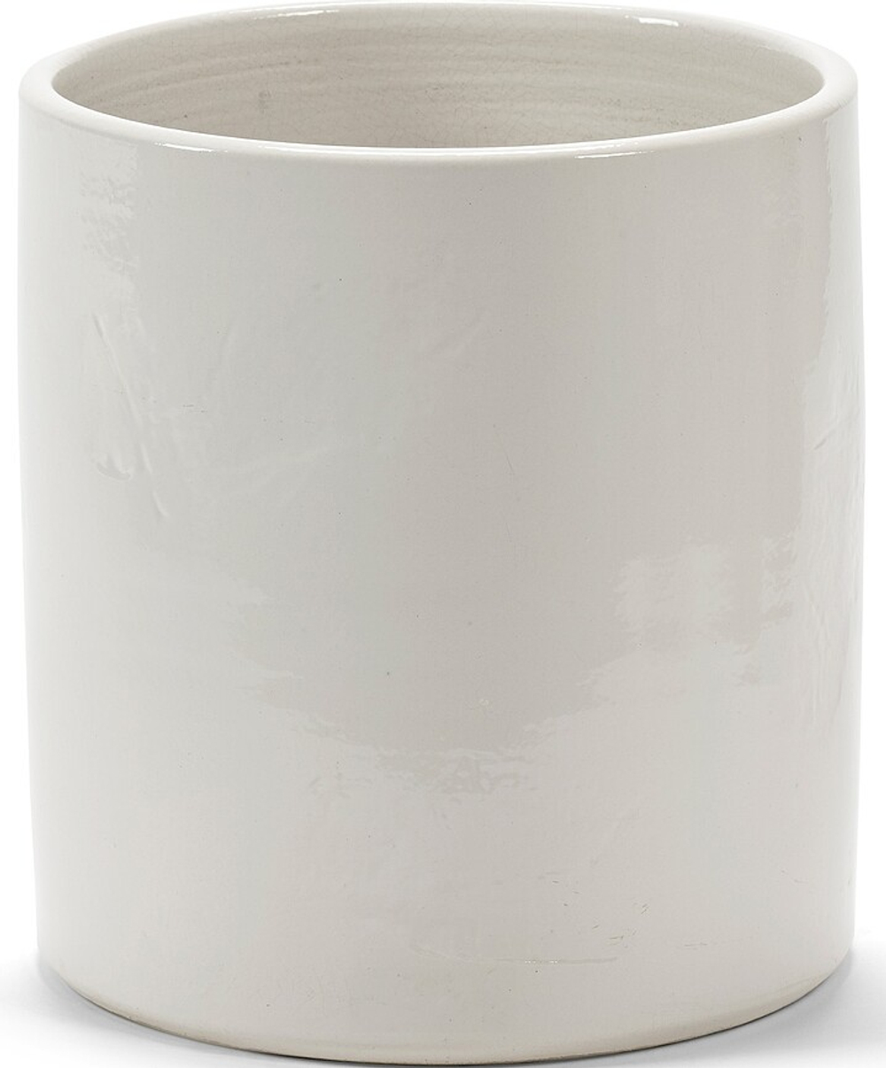 Кашпо Serax Vaso, керамика, 27 см, белое