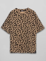 Футболка для девочки леопардовая