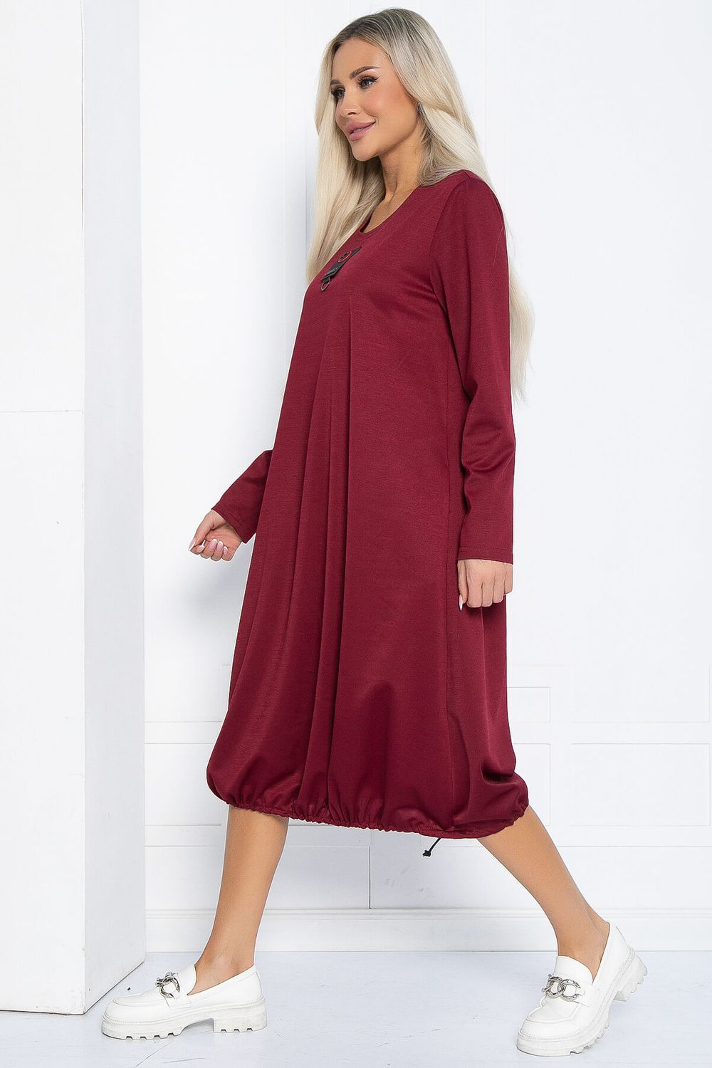 Платье Я жду тебя (бордовое) П12312-15 LT Collection