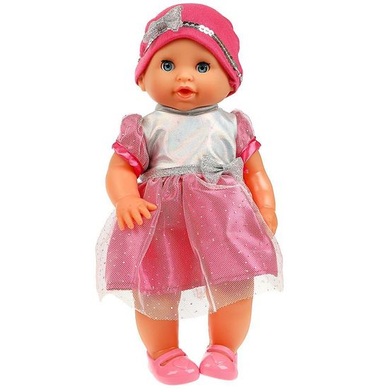 Пупс озвуч Шаинский музыка 25см, пьет, писает, закр. глазки, 4акс, 2000 слов КАРАПУЗ