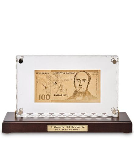 Gold Leaf HB-126 «Банкнота 100 LIT (лит) Литва»