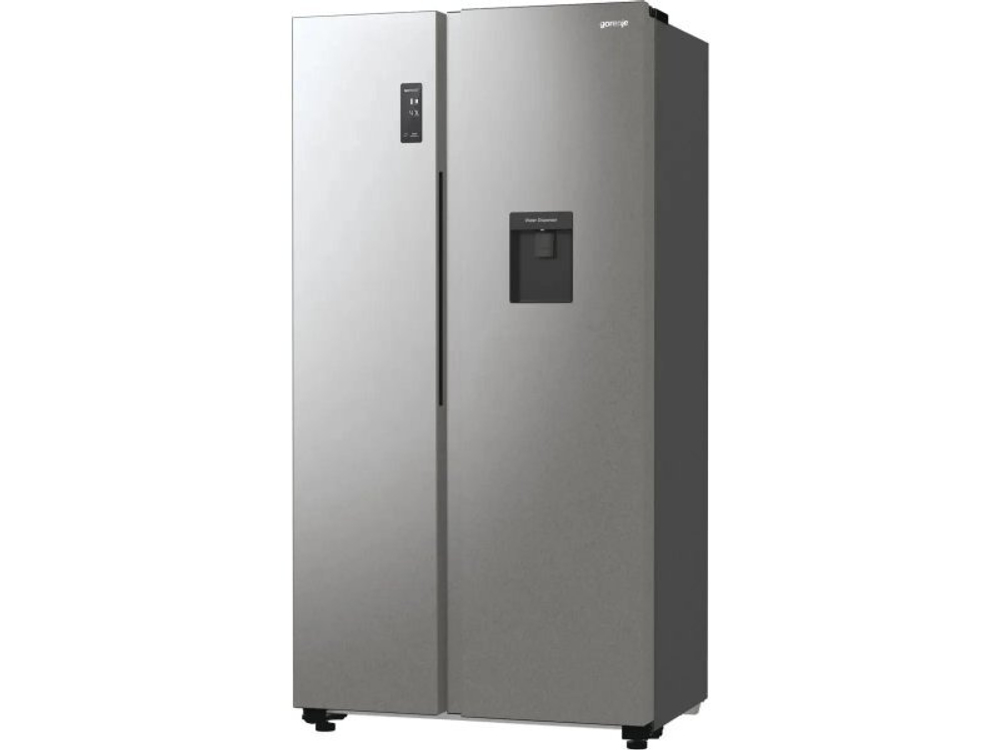 Холодильник двухкамерный Gorenje NRR9185EAXLWD Side by Side серебристый