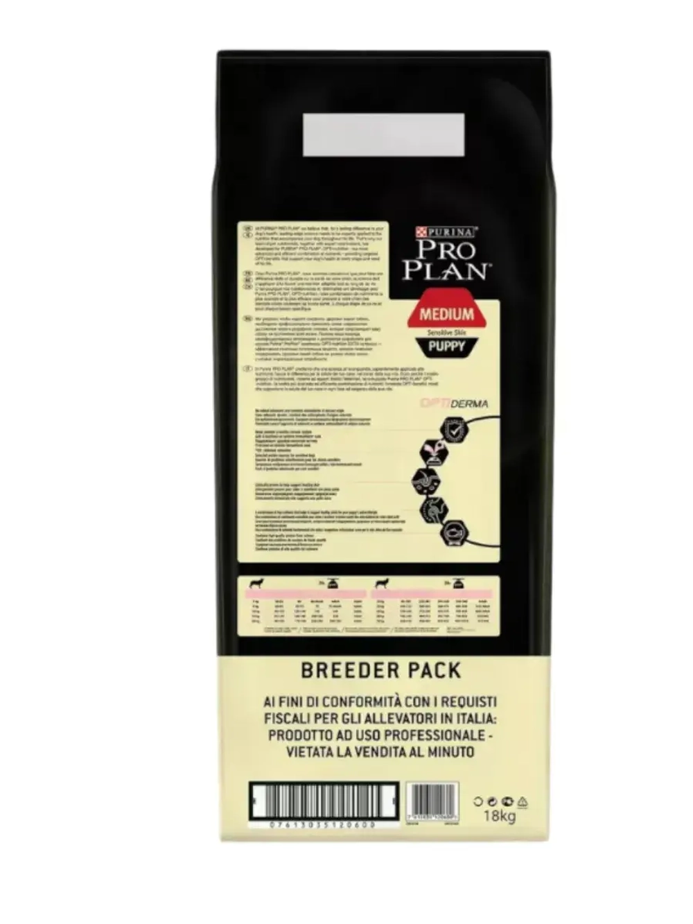 PRO PLAN Puppy Medium Sensitive Skin (Про План Паппи Медиум Сенситив Скин) корм для щенков средних пород 18кг
