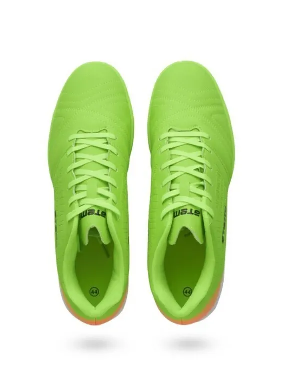 Бутсы футбольные Atemi SD550 INDOOR, синтетическая кожа, цвет салатовый, размер 44