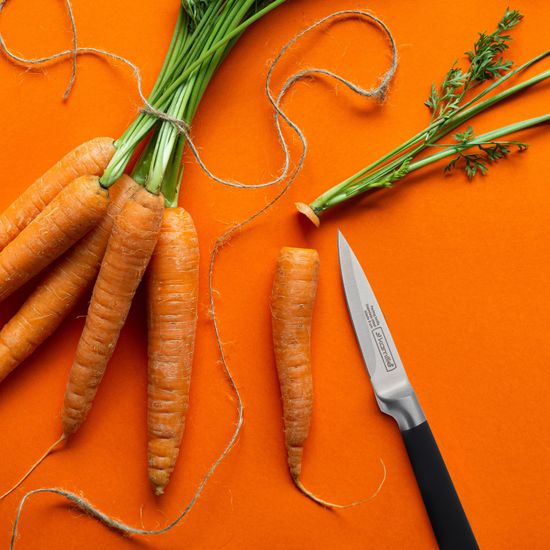 Нож кухонный для чистки овощей из нержавеющей стали Kamille КМ-5194 (лезвие 9 см, рукоятка 11,5 см)