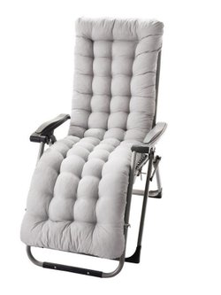 Подушка на кресло со спинкой 48х125х8 см серый (Т40-2394)