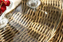 "Барселона" лаунж-зона из искусственного ротанга, цвет соломенный