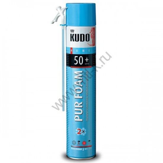 Пена монтажная KUDO HOME 50+ 1000мл/800 г всесезон.бытовая