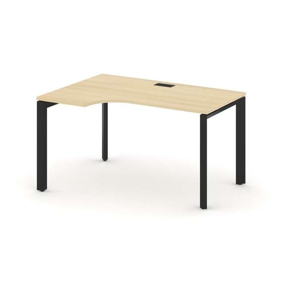 Style Project Стол рабочий эргономичный SN-59P.SPA-021(L) Акация Лорка/Металл Черный/Черный Заглушка