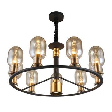 Люстра подвесная APL.901.03.10 черный/бронза Stefani Aployt