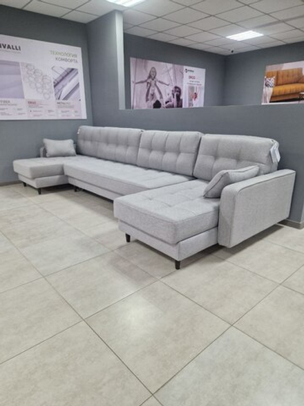 Орлеан 2000 + оттоманка + оттоманка Bravo grey, ВариантКроя1, &lt;Р&gt; /