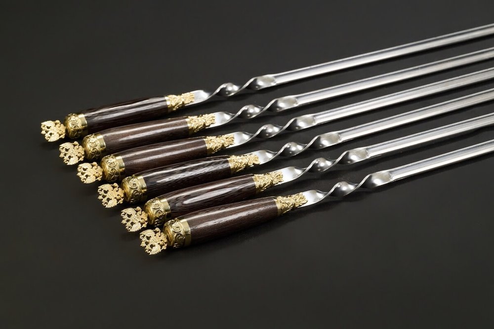 Подарочный набор шампуров в кейсе "Державный"