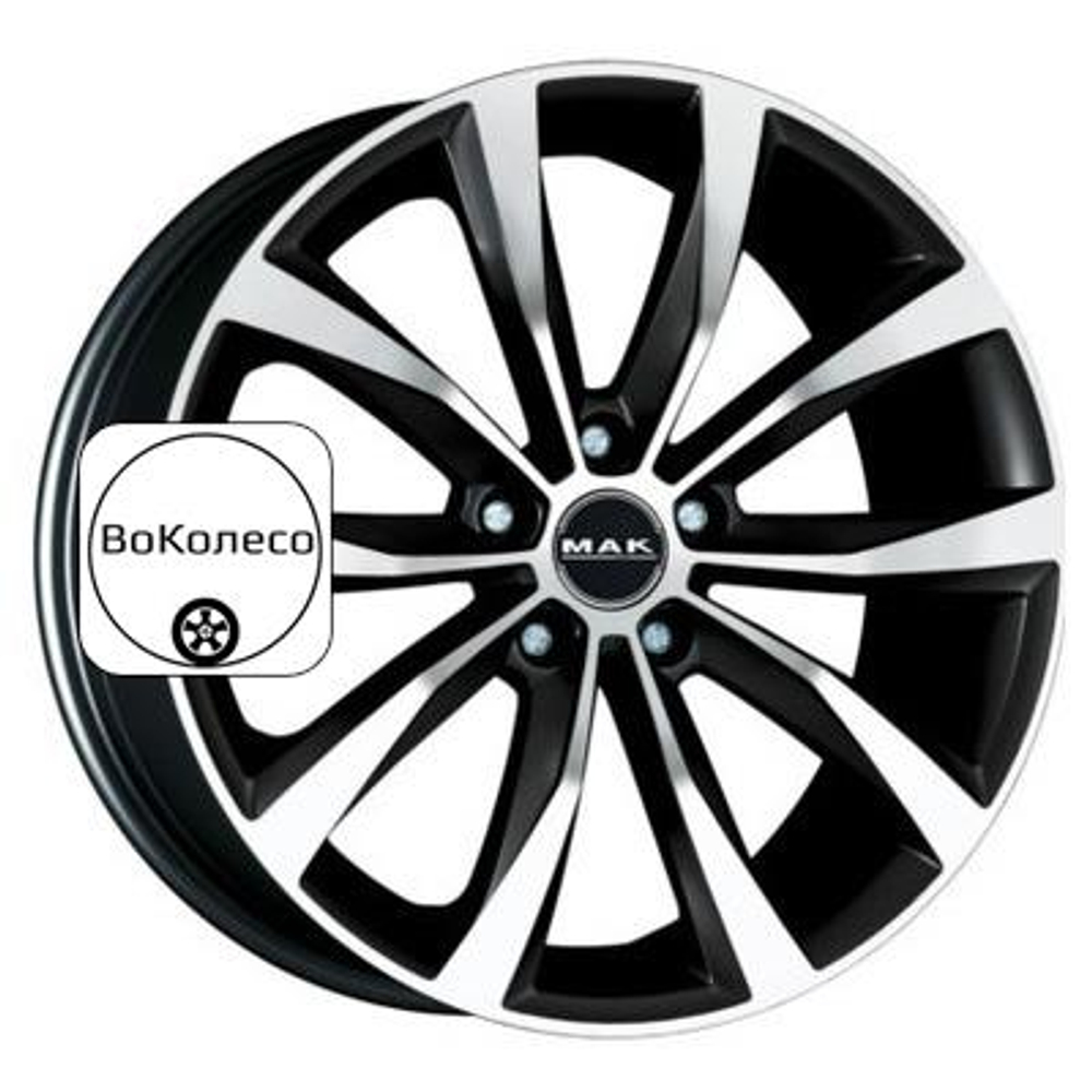 7x18/5x110 ET40 D65,1 Wolf Black mirror MAK