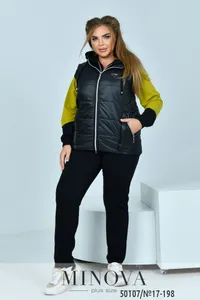 Костюм 17-198-лайм-черный Minova