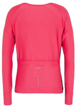 Женская теннисная куртка EA7 Woman Jersey T-Shirt - pink peacock