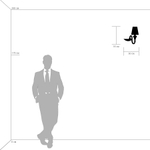 809616 Бра OTTO 1х40W E14 БЕЛЫЙ ткань