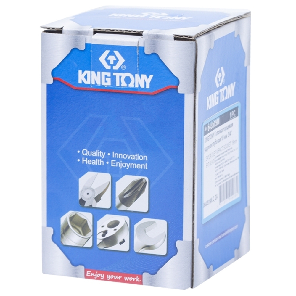 KING TONY (643519M) Головка торцевая ударная глубокая шестигранная 3/4", 19 мм