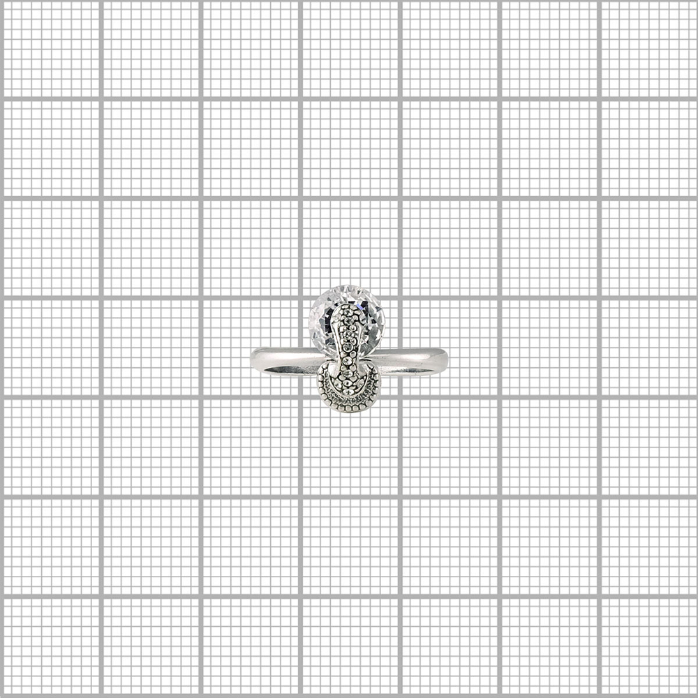 "Цитрон" кольцо в серебряном покрытии из коллекции "Леди" от Jenavi