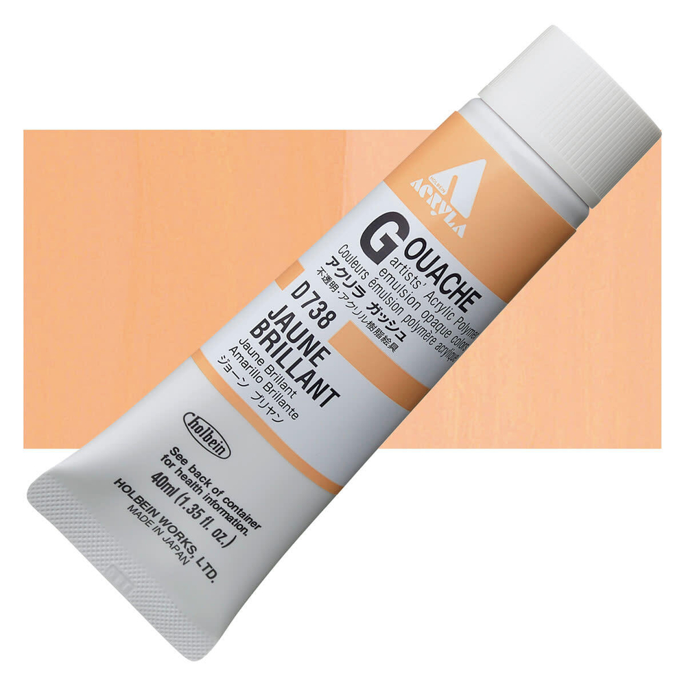 Holbein Acrylic Gouache 40 мл. 738 [А] Jaune Brilliant