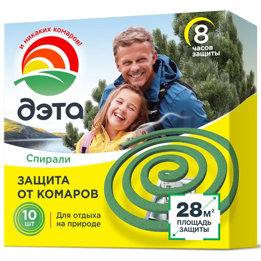 Спираль от комаров ДЭТА, упаковка 10 шт.