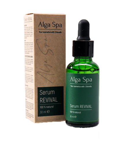 Интенсивная возрождающая сыворотка Serum REVIVAL на основе живой суспензии микроводоросли Chlorella, ТМ ALGA SPA