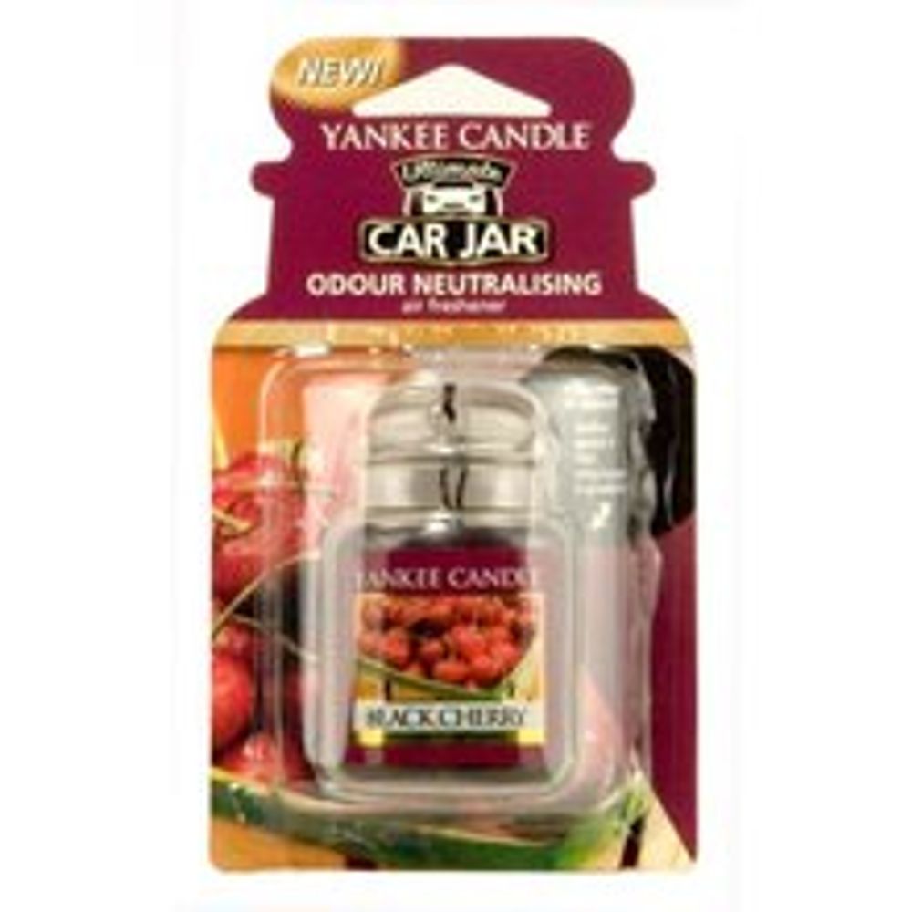 Yankee Candle Black Cherry Ultimate Car Jar - Luxury car tag