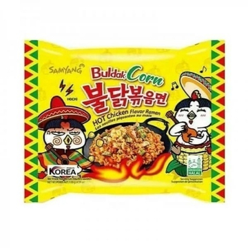 Лапша б/п со вкусом курицы и кукурузы "Hot chicken flavor ramen corn"