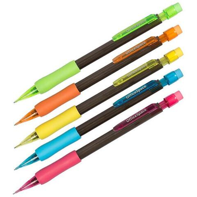 Карандаш мех. 0,7мм с ластиком, ассорт. (Спейс)