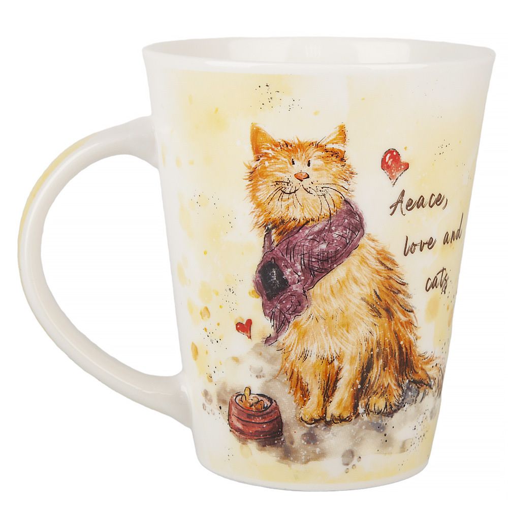 Кружка "Кошка" v=350 мл (min12) (транспортная упаковка)