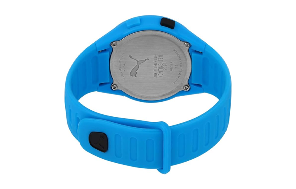 PUMA Reset V2 Series Wrist Watch Quartz Movement PU Strap 42mm Black Dial Men"s Watches 50m Water Resistant