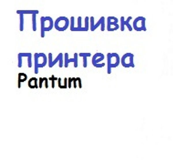 Прошивка принтера МФУ Pantum в Омске