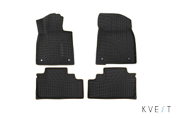 Коврики KVEST 3D в салон LEXUS RX (IV, IVr), 2015-2019, 2019-, 4 шт. (полиуретан, серый, бежевый) в коробе KVESTLEX00001KG2