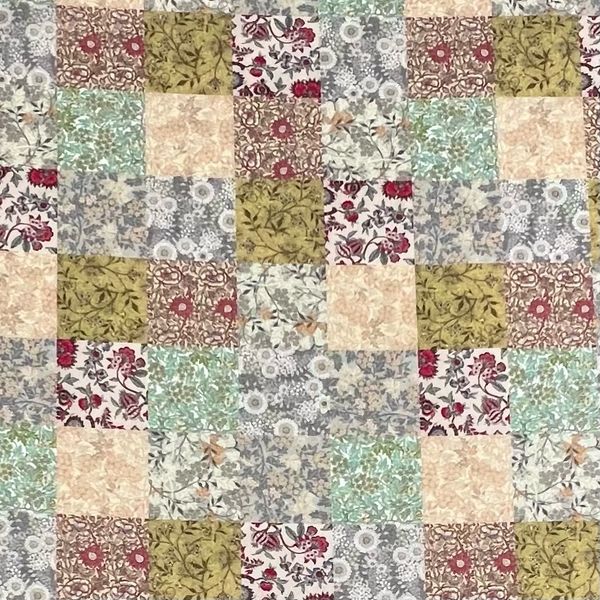 ИМИТАЦИЯ ПЭЧВОРКА, СТАРИННОЕ ПОКРЫВАЛО - 100% ХЛОПОК 1