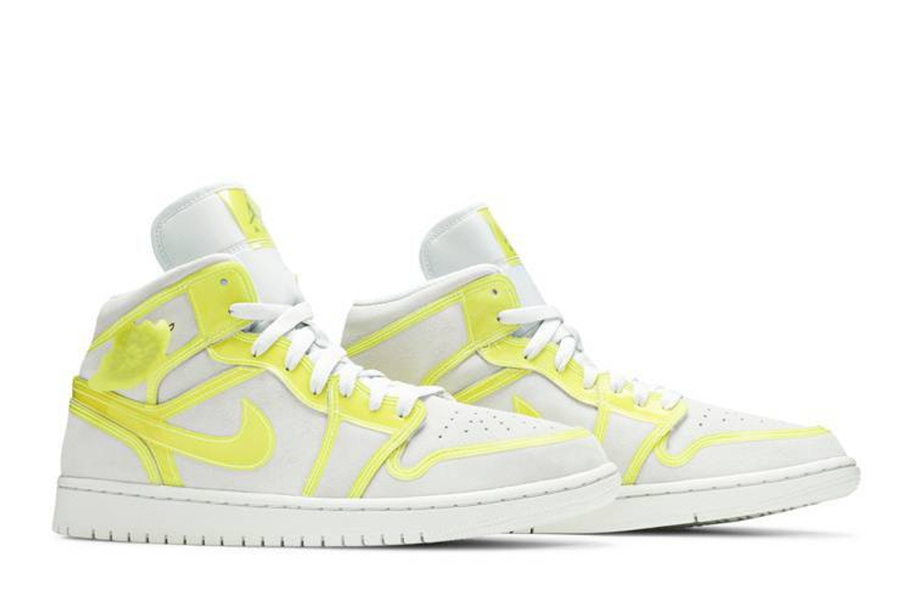 Кроссовки Jordan Air Jordan 1 Mid Lx "Opti Yellow" (Женская размерная сетка)